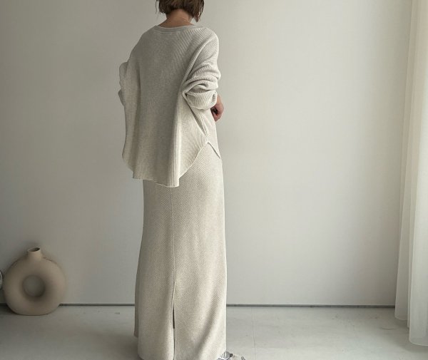 画像4: ●大人のこなれ感が素敵●セットアップ可能【3/20 LIVEアイテム】●サーマルルーズプルオーバー (4)