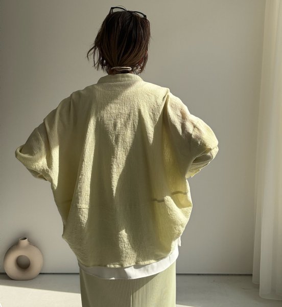 画像4: ●春夏の羽織にも◎【3/20 LIVEアイテム】●クリンクルドルマンシャツ (4)