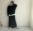 画像1: ●大人のこなれ感が素敵●セットアップ可能【3/20 LIVEアイテム】●サーマルロングスカート (1)