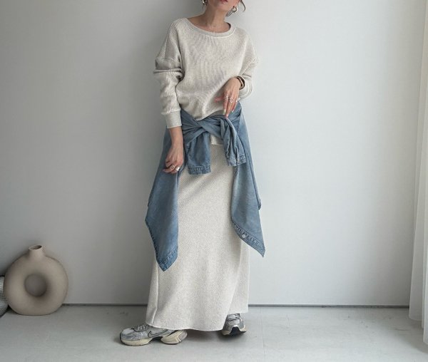 画像2: ●大人のこなれ感が素敵●セットアップ可能【3/20 LIVEアイテム】●サーマルルーズプルオーバー (2)