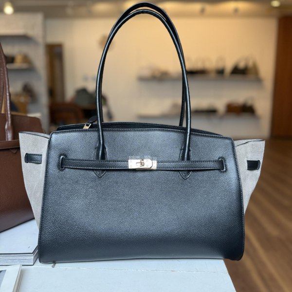 画像4: ●期間限定ご予約10倍ポイント●【期間限定受注】2WAYシルエット本革バッグ （予約/8月） (4)