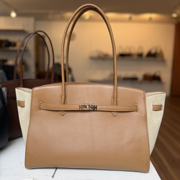 画像17: ●期間限定ご予約10倍ポイント●【期間限定受注】2WAYシルエット本革バッグ （予約/8月） (17)