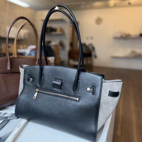 画像6: ●期間限定ご予約10倍ポイント●【期間限定受注】2WAYシルエット本革バッグ （予約/8月） (6)