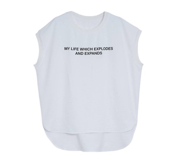 画像8: ●期間限定ご予約5倍ポイント●【3/25LIVEアイテム】さらさら素材●ベーシックロゴフレンチブラウス（予約/5月） (8)