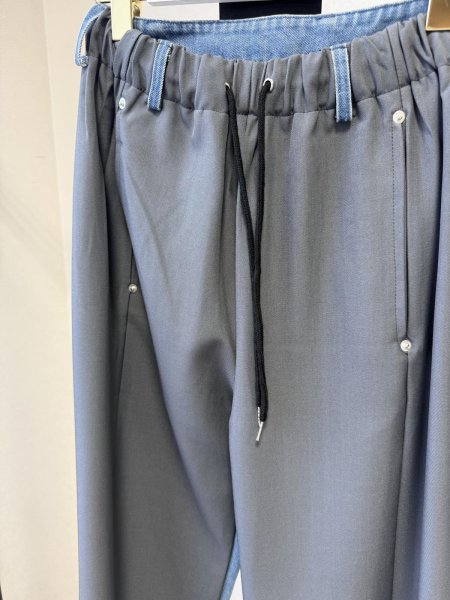 画像4: ●期間限定ご予約5倍ポイント●【3/25LIVEアイテム】デニムドッキングイージースラックス（予約/5月） (4)