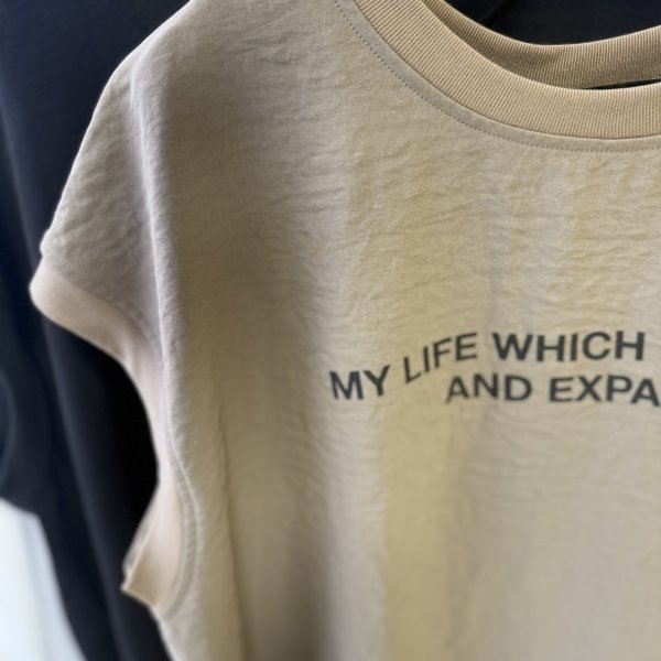 画像4: ●期間限定ご予約5倍ポイント●【3/25LIVEアイテム】さらさら素材●ベーシックロゴフレンチブラウス（予約/5月） (4)