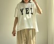 画像1: ●インしないで良い丈◎前後差ベストバランス!【3/28LIVEアイテム】YELオーバーロゴT (1)