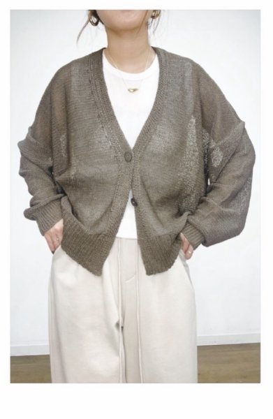 画像3: ●SALE●メーカー在庫限り●【3/31 LIVEアイテム】ドルマンメッシュカーデ (3)