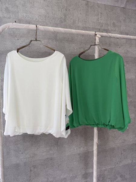 画像2: ●期間限定●生産枠に限りあり●【4/3LIVEアイテム】スリットスリーブシフォンプルオーバー（予約/5月） (2)