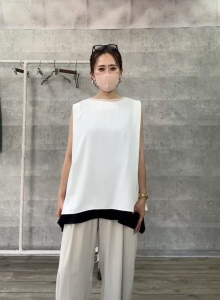 画像3: ●期間限定●生産枠に限りあり●【4/3LIVEアイテム】変形レイヤードタンク（予約/4-5月） (3)