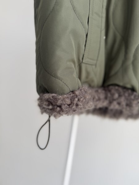 画像17: ●期間限定●ご予約10倍ポイント●【4/11LIVEアイテム】リバーシブルボアパデッドベスト（予約/9-10月） (17)