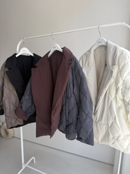 画像20: ●期間限定●ご予約10倍ポイント●【4/11LIVEアイテム】リバーシブルテーラードジャケットダウン（予約/9-10月） (20)