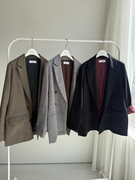 画像24: ●期間限定●ご予約10倍ポイント●【4/11LIVEアイテム】配色ダブルジャケット（予約/8-9月） (24)