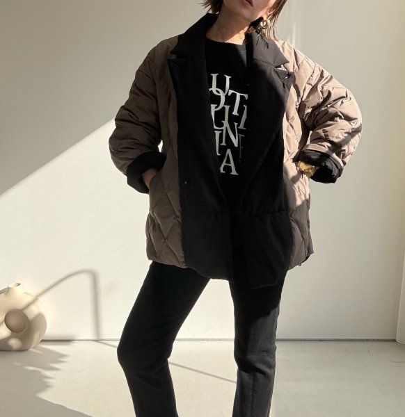 画像13: ●期間限定●ご予約10倍ポイント●【4/11LIVEアイテム】リバーシブルテーラードジャケットダウン（予約/9-10月） (13)