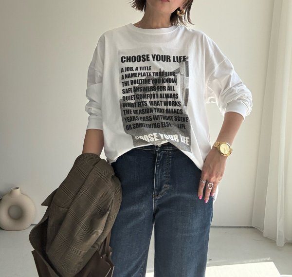 画像1: ●期間限定●ご予約10倍ポイント●【4/11LIVEアイテム】CHOOSEロゴロンT（予約/7-8月） (1)