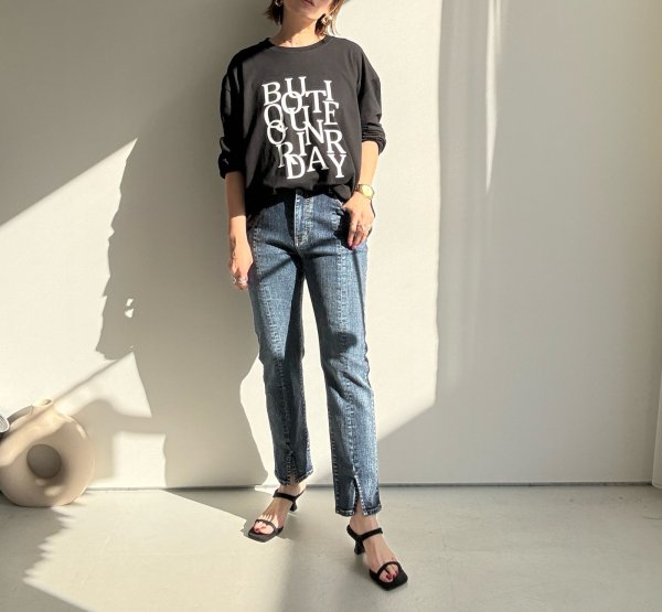 画像12: ●私たちの推しデニムに新型登場！●期間限定●ご予約10倍ポイント●【4/11LIVEアイテム】テーパードスキニー（予約/8-9月） (12)