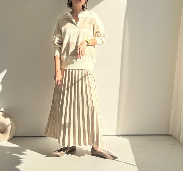 画像10: ●期間限定●ご予約10倍ポイント●【4/11LIVEアイテム】プリーツニットスカート（予約/8-9月） (10)