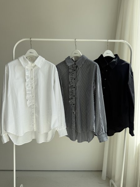 画像2: ●期間限定●ご予約10倍ポイント●【4/11LIVEアイテム】ラッフルシャツ（予約/8-9月） (2)