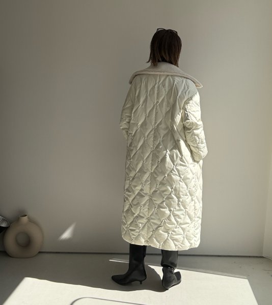 画像13: ●期間限定●ご予約10倍ポイント●【4/11LIVEアイテム】ボアトリムリバーシブルダウンコート（予約/9-10月） (13)