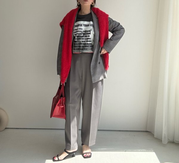 画像8: ●期間限定●ご予約10倍ポイント●【4/11LIVEアイテム】ツータックバレルパンツ（予約/8-9月） (8)