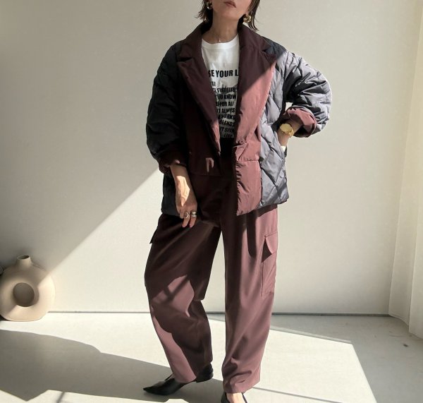 画像4: ●期間限定●ご予約10倍ポイント●【4/11LIVEアイテム】リバーシブルテーラードジャケットダウン（予約/9-10月） (4)