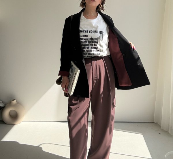 画像4: ●期間限定●ご予約10倍ポイント●【4/11LIVEアイテム】カーゴトラウザー（予約/8-9月） (4)