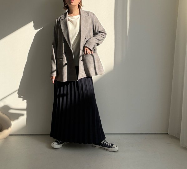 画像6: ●期間限定●ご予約10倍ポイント●【4/11LIVEアイテム】プリーツニットスカート（予約/8-9月） (6)