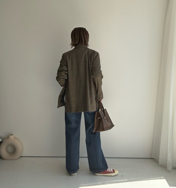 画像6: ●私たちの推しデニムに新型登場！●期間限定●ご予約10倍ポイント●【4/11LIVEアイテム】ワイドストレートデニム（予約/8-9月） (6)