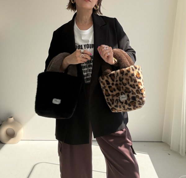 画像1: ●期間限定●ご予約10倍ポイント●【4/11LIVEアイテム】エコファーバッグ（予約/9-10月） (1)