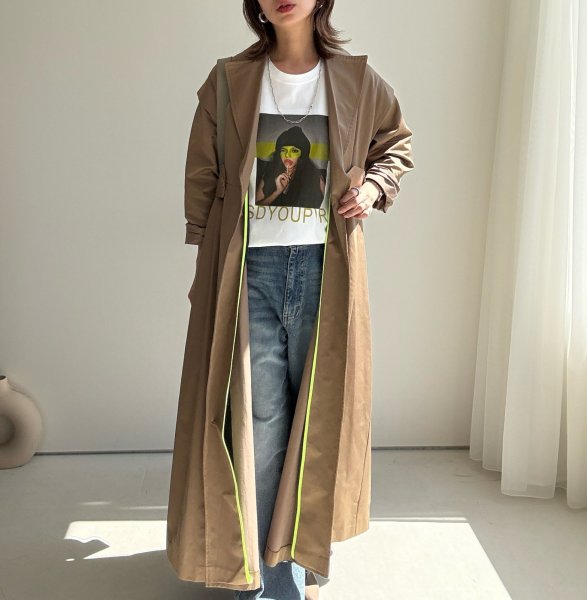 画像13: ●待望の再生産決定！LAMERオリジナル●【4/13LIVEアイテム】●ネオンライントレンチ（予約/9-10） (13)