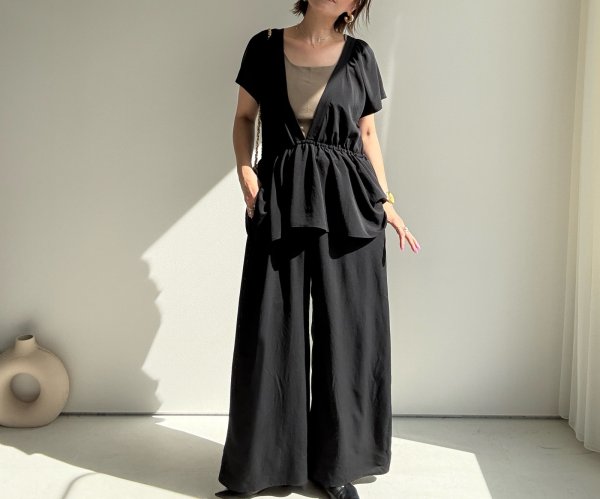 画像2: ●メーカー在庫限り●【4/15 LIVEアイテム】ペプラムデザインオールインワン（メーカー確認後確保） (2)