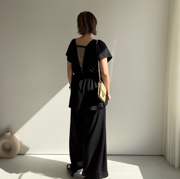 画像3: ●メーカー在庫限り●【4/15 LIVEアイテム】ペプラムデザインオールインワン（メーカー確認後確保） (3)