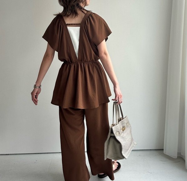 画像8: ●メーカー在庫限り●【4/15 LIVEアイテム】ペプラムデザインオールインワン（メーカー確認後確保） (8)