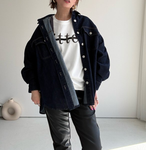 画像10: ●限定カラー登場●期間限定ご予約5倍840ポイント●【4/18 LIVEアイテム】●デニムシャツライクジャケット（インディゴ）（予約/7月） (10)