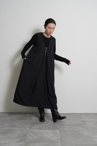 画像4: ●期間限定●ご予約10倍ポイント●【4/18LIVEアイテム】CYAN TOKYO ●オーバータックジョーゼットワンピ（予約/8-9月） (4)