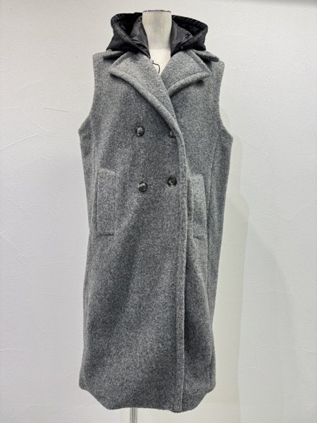 画像5: ●期間限定●ご予約10倍ポイント●【4/18LIVEアイテム】CYAN TOKYO ●スライバーノースリコート（予約/9-10月） (5)