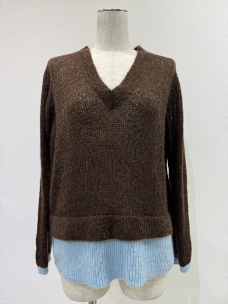 画像9: ●期間限定●ご予約10倍ポイント●【4/18LIVEアイテム】CYAN TOKYO ●配色レイヤーモヘアニット（予約/9-10月） (9)