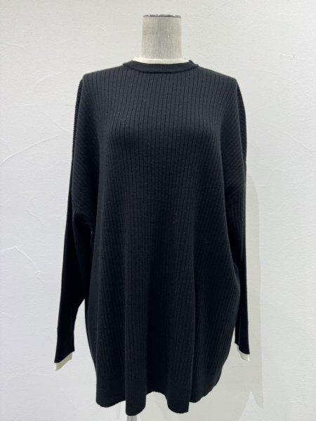 画像7: ●期間限定●ご予約10倍ポイント●【4/18LIVEアイテム】CYAN TOKYO ●アシメスリットレイヤーリブニット（予約/9-10月） (7)