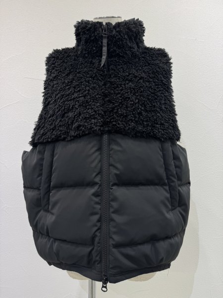 画像9: ●期間限定●ご予約10倍ポイント●【4/18LIVEアイテム】CYAN TOKYO ●シャギーボアコンビダウンベスト（予約/9-10月） (9)