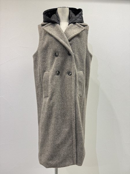 画像6: ●期間限定●ご予約10倍ポイント●【4/18LIVEアイテム】CYAN TOKYO ●スライバーノースリコート（予約/9-10月） (6)