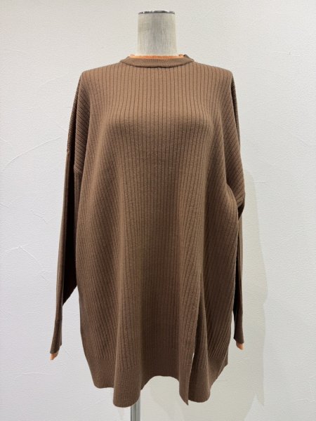 画像6: ●期間限定●ご予約10倍ポイント●【4/18LIVEアイテム】CYAN TOKYO ●アシメスリットレイヤーリブニット（予約/9-10月） (6)