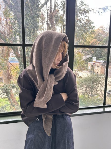 画像1: ●期間限定●ご予約10倍ポイント●【4/20LIVEアイテム】PRIORITY ●ウールブレンドストール（予約/8-9月） (1)