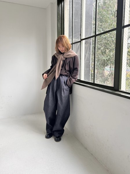 画像3: ●期間限定●ご予約10倍ポイント●【4/20LIVEアイテム】PRIORITY ●カーヴィーデニムパンツ（予約/9-10月） (3)