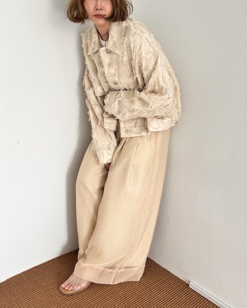 画像1: ●期間限定●ご予約10倍ポイント●【4/20LIVEアイテム】PRIORITY ●フリンジジャガードGジャン（予約/9-10月） (1)