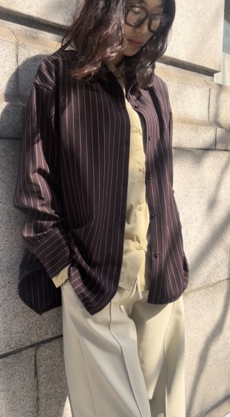 画像2: ●期間限定●ご予約10倍ポイント●【4/20LIVEアイテム】PRIORITY ●レイヤードシャツ（予約/8-9月） (2)