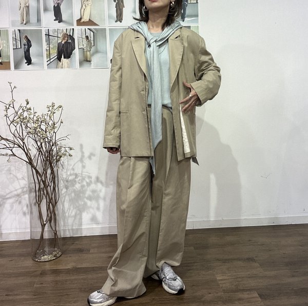 画像4: ●期間限定●ご予約10倍ポイント●【4/20LIVEアイテム】PRIORITY ●ダブルタックパンツBCN（予約/8-9月） (4)