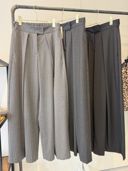 画像1: ●期間限定●ご予約10倍ポイント●【Margaux Vintage】●ピンストライプワイドパンツ（予約/8-9月） (1)