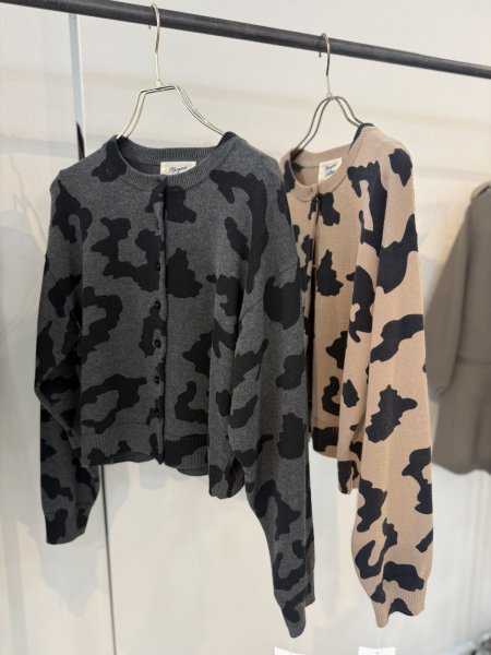 画像2: ●期間限定●ご予約10倍ポイント●【Margaux Vintage】●レオパードプリントカーディガン（予約/7-8月） (2)