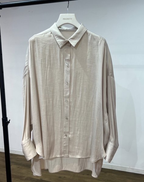 画像6: ●期間限定●ご予約10倍ポイント●【4/20LIVEアイテム】PRIORITY ●サテンオーバーシャツ（予約/8-9月） (6)