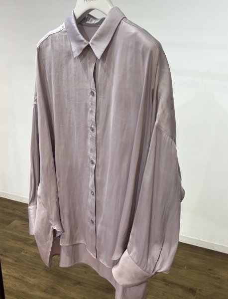 画像4: ●期間限定●ご予約10倍ポイント●【4/20LIVEアイテム】PRIORITY ●サテンオーバーシャツ（予約/8-9月） (4)